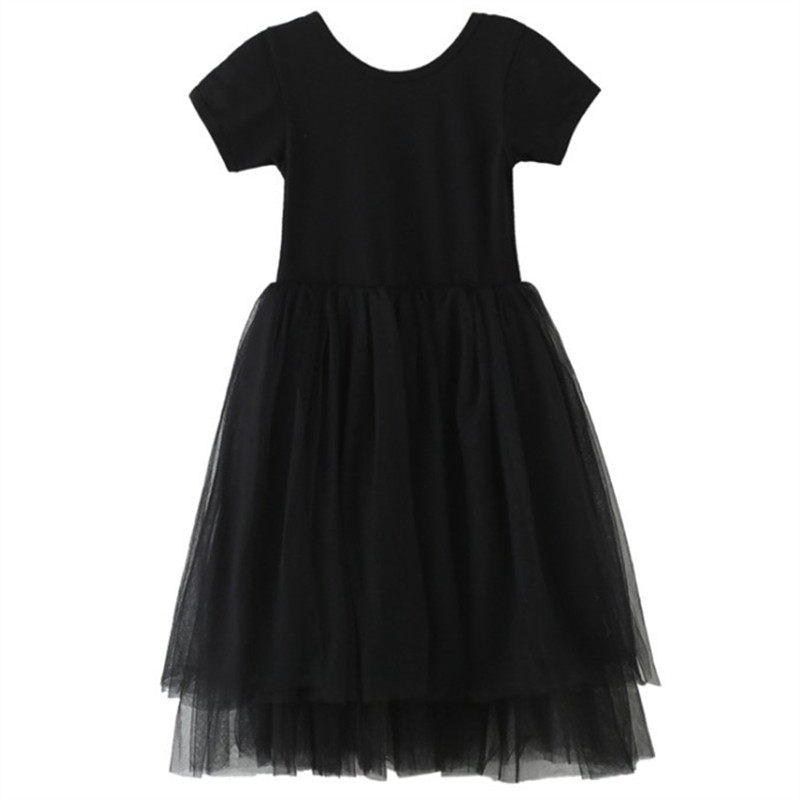 女童礼服裙夏季洋气欧美童装黑色晚装宴会网纱裙中大童公主连衣裙,淘宝优惠券,粉丝福利购,淘宝优惠卷