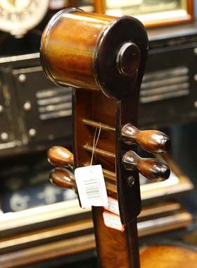 1米欧式木质大提琴吉他酒柜酒庄红酒架储物柜酒吧餐厅复古摆件