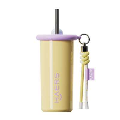 哈尔斯吸管保温杯便携手提