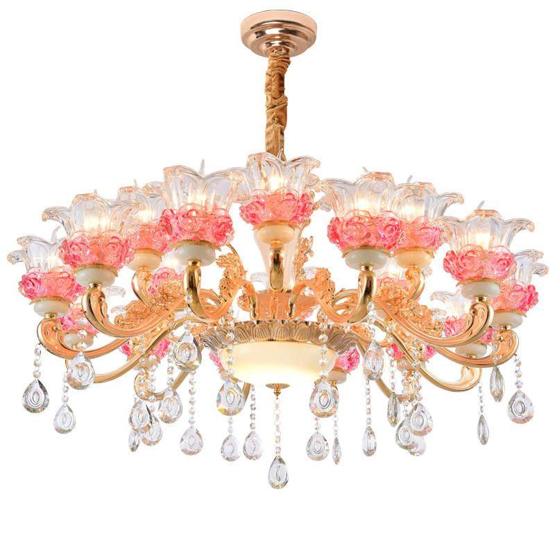 欧式水晶吊灯客厅奢华大气餐厅卧室锌合金蜡烛大厅别墅复式楼灯具,淘宝优惠券,粉丝福利购,淘宝优惠卷