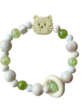 景德小景德镇陶瓷手链饼干猫咪小熊系列小众中式百搭设计手串百搭