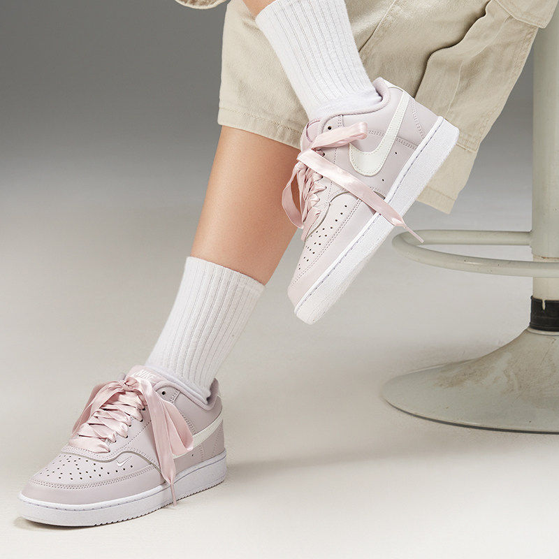 耐克女鞋官方正品运动鞋冬季新款低帮复古透气板鞋女款运动休闲鞋 - 图0