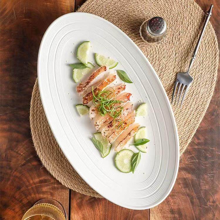 日式鱼盘家用蒸鱼盘超值大特大号精美陶瓷餐具餐盘高档餐盘,淘宝优惠券,粉丝福利购,淘宝优惠卷