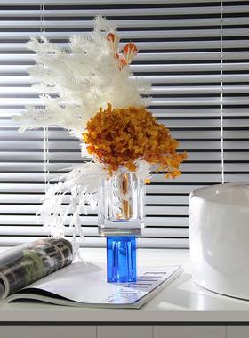 现代轻奢软装花艺样板间卧室床头柜卫生间洗手台成品花艺花瓶花器