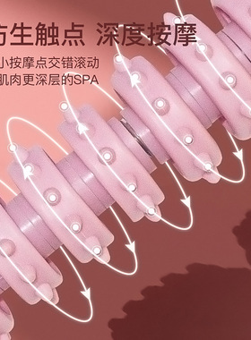 多功能狼牙齿轮按摩棒全身按摩肌肉腿部放松筋膜棒全身滚轴臂力器