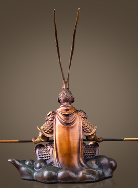 精选铜金岁月铜孙悟空摆件斗战胜佛齐天大圣美猴王车载创意铜摆件