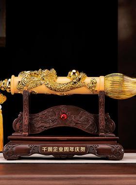 发大笔财招财中式摆件客厅老板办公室装饰工艺品公司乔迁开业礼品