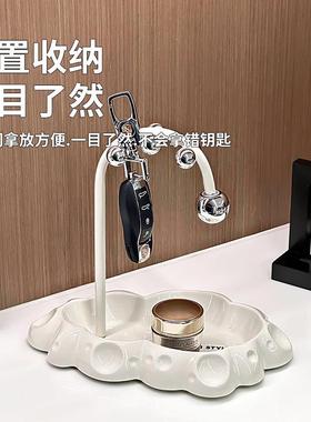 陶瓷入户钥匙收纳玄关摆件高级感家居饰品客厅置物架乔迁新居礼品