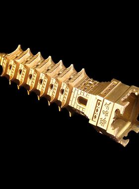 铜文昌塔摆件七层九层十三层书桌铜塔底座合金文昌塔摆件