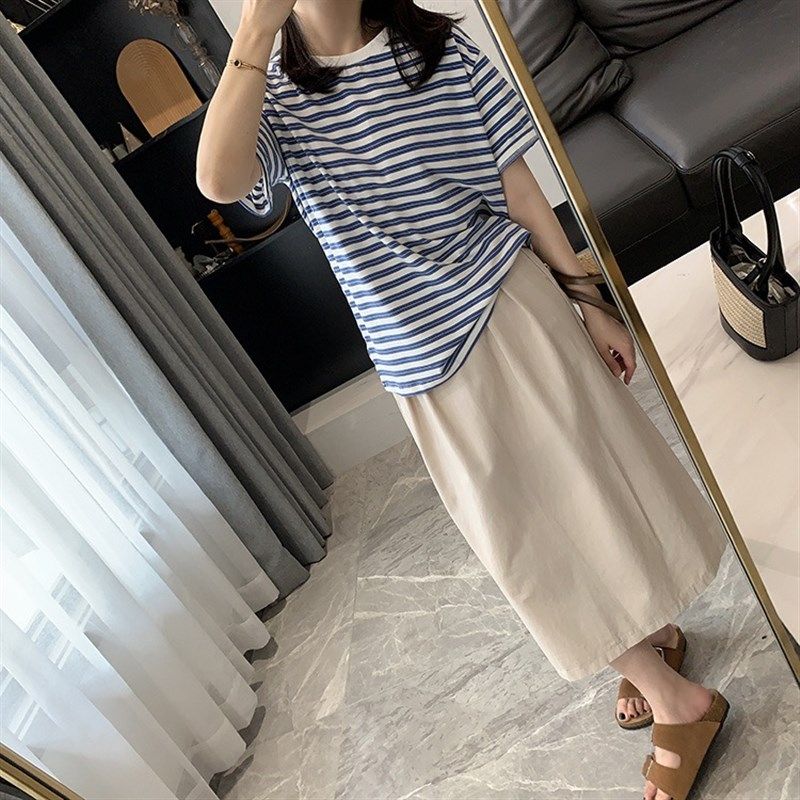 大碗plus定制大码女装纯棉工装半身裙夏宽松显瘦休闲中长开叉裙,淘宝优惠券,粉丝福利购,淘宝优惠卷