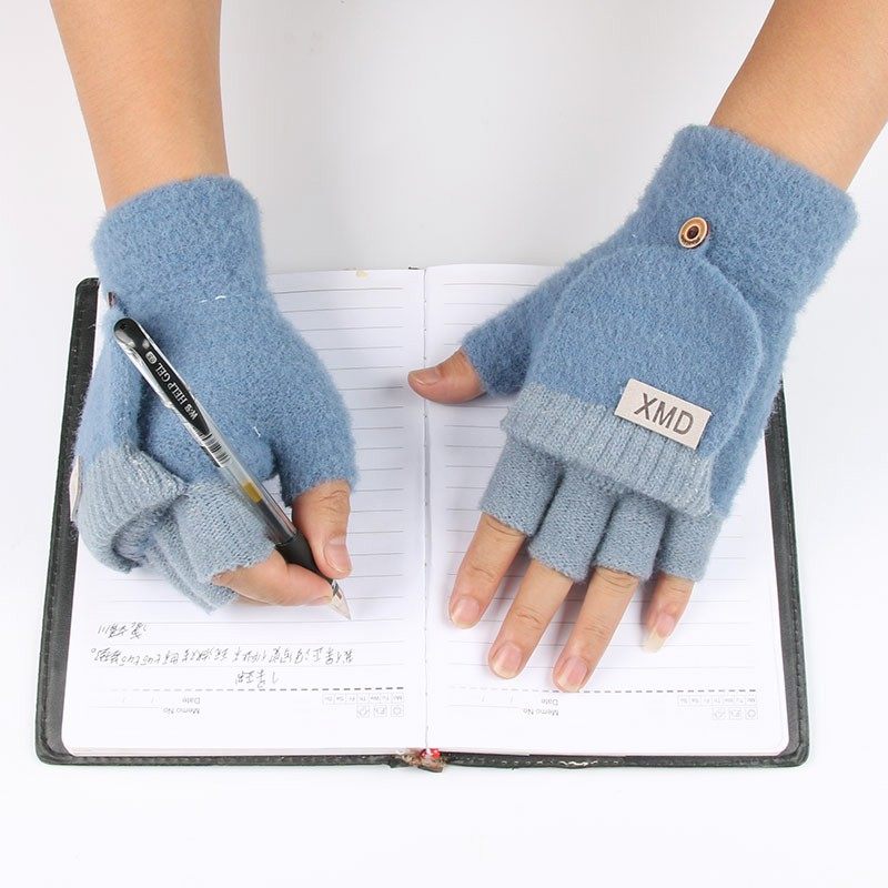 6-15岁男童手套冬天保暖加绒加厚儿童半指翻盖男孩学生写字8大童9,淘宝优惠券,粉丝福利购,淘宝优惠卷