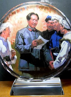 红军长征大结局收藏品摆设陕北延安礼品装饰品模型工艺品水晶摆件