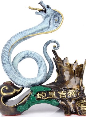 朴器 铜十二生肖笔筒摆件 铜龙笔筒摆件 铜蛇笔筒摆件