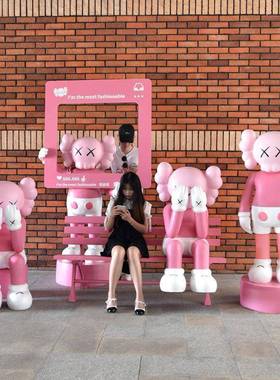 芝麻街雕塑大型摆件商场网红拍照打卡奶茶店铺门口美陈装饰品