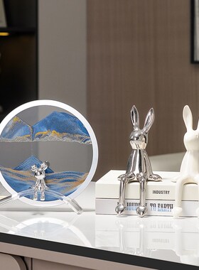 优选客厅玄关酒柜办公流沙画摆件沙漏装饰品男女生日礼物乔迁新居