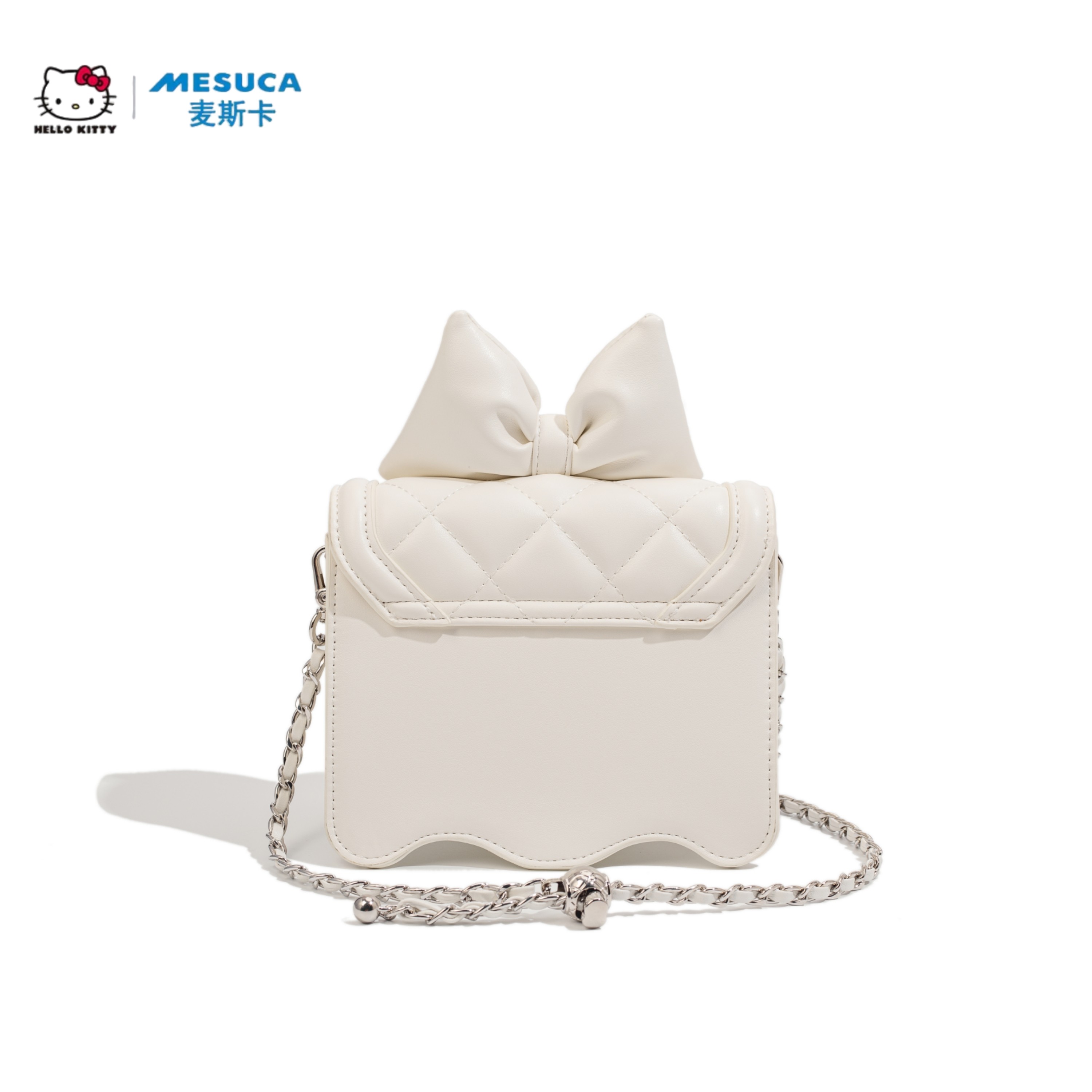 三丽鸥HelloKitty小方包女菱格链条单肩包包女小香风蝴蝶结斜挎包,淘宝优惠券,粉丝福利购,淘宝优惠卷