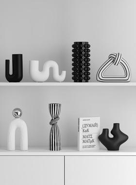 现代轻奢抽象家居装饰品客厅电视柜酒柜样板间高级感创意软装摆件