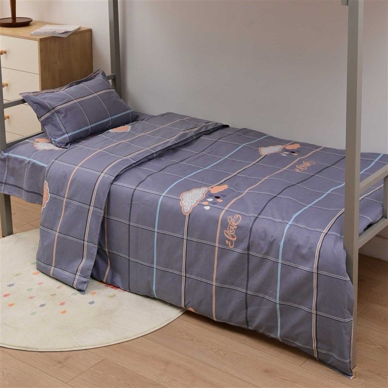 大学生宿舍床单三件套寝室单人床上被套亲肤磨毛斜纹四件套非纯棉,淘宝优惠券,粉丝福利购,淘宝优惠卷