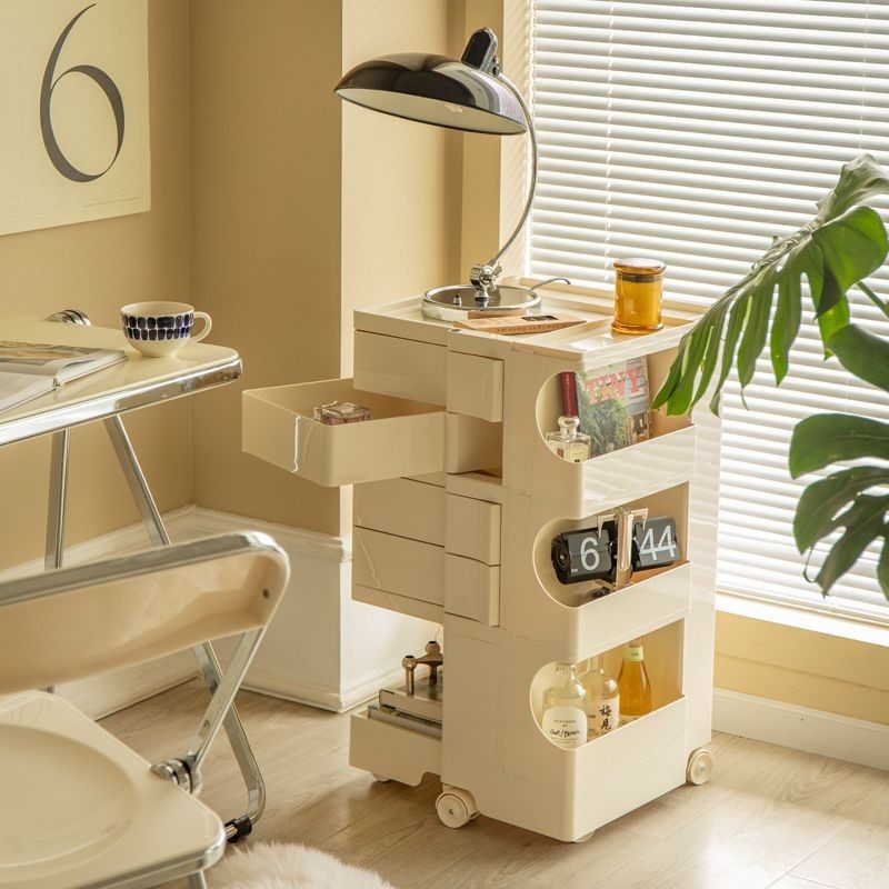 推车收纳柜可移动化妆品置物柜北欧网红ins风卧室床头柜储物柜子,淘宝优惠券,粉丝福利购,淘宝优惠卷