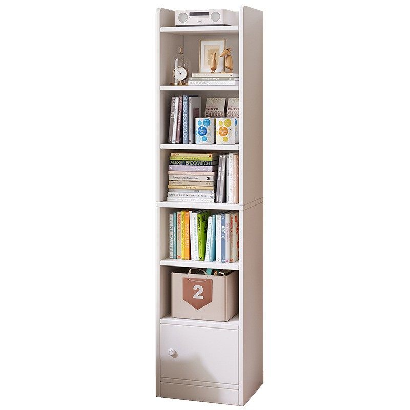 书架置物架现代简约多层落地收纳展示柜子家用书房小型带门窄书柜,淘宝优惠券,粉丝福利购,淘宝优惠卷