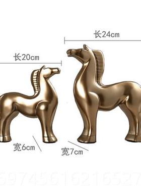 新款约简现代玄招财牛小摆件关客厅公书柜办室桌面家居酒柜装饰品