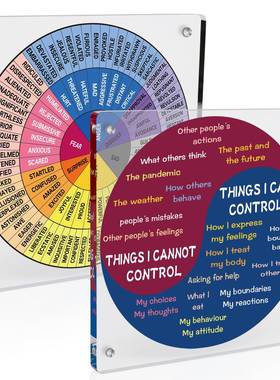 亚克力车轮图感觉轮子治疗情绪家庭/办公室/心理健康学校教室装饰