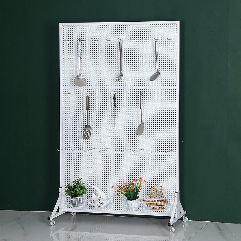 Floor-standing hole board shelf mobile phone accessories rack vertical display rack hardware tool hanging board supermarket storage rack
