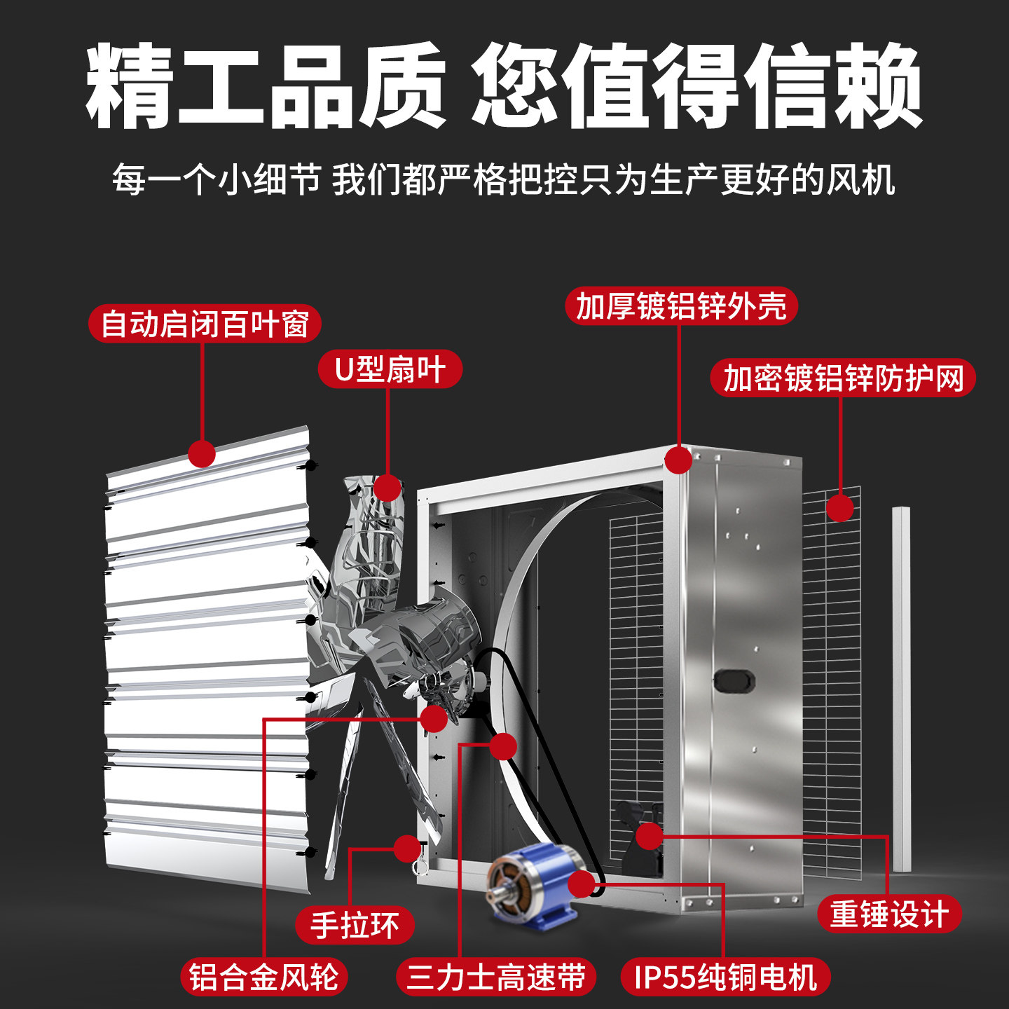 骆驼玻璃钢负压风机工业排气扇大功率强力抽风工厂养殖场车间通风,淘宝优惠券,粉丝福利购,淘宝优惠卷