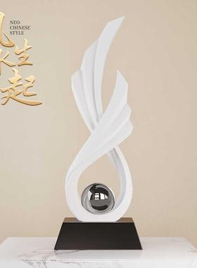 风生水起艺术摆件酒柜装饰品轻奢高级感客厅乔迁新居礼品高档大气
