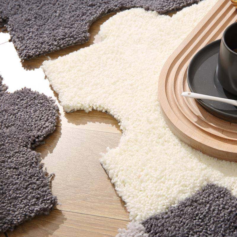 ins风客厅床边地毯现代简约满铺拼接毛绒地垫家用卧室拼图儿童毯,淘宝优惠券,粉丝福利购,淘宝优惠卷