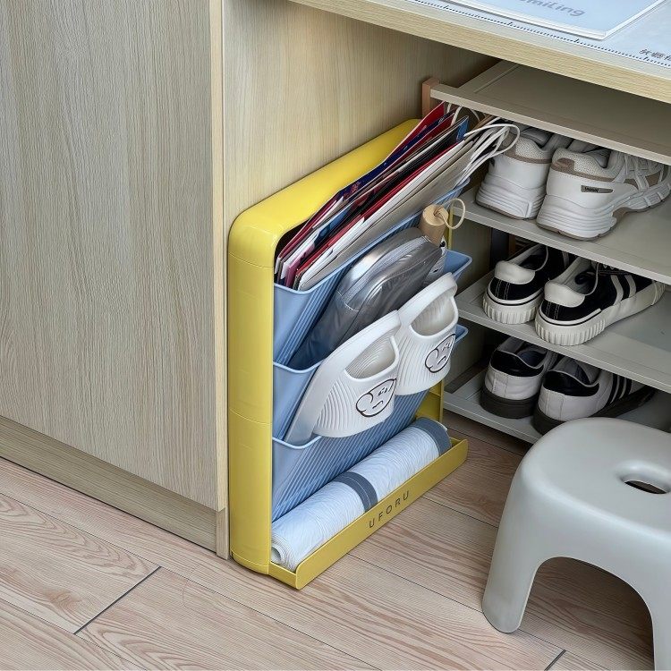 宿舍书桌脚下落地书架侧边缝隙书本收纳架教室多功能简易立书架,淘宝优惠券,粉丝福利购,淘宝优惠卷