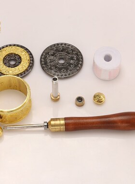 藏式随身手摇转金筒合金手转金轮六字真言实木手柄藏族小转简经桶