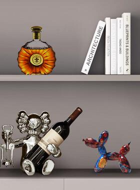 手绘涂鸦树脂气球狗摆件欧式家居酒柜橱窗客厅桌面软装装饰小摆件