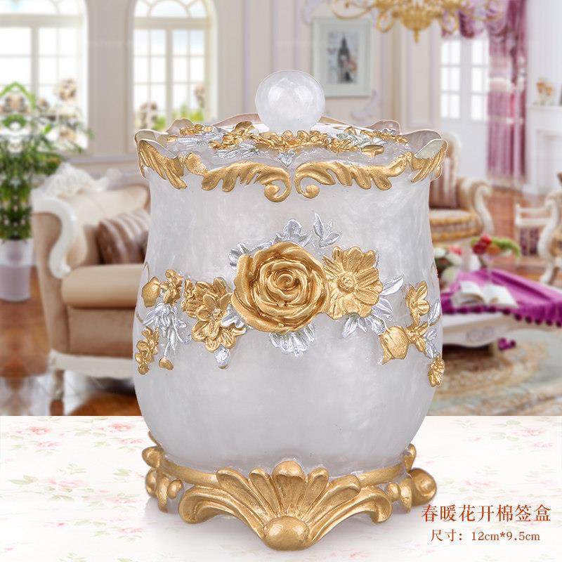 创意网红牙签盒棉签盒高档家用套装欧式轻奢棉签筒牙签罐二合一,淘宝优惠券,粉丝福利购,淘宝优惠卷