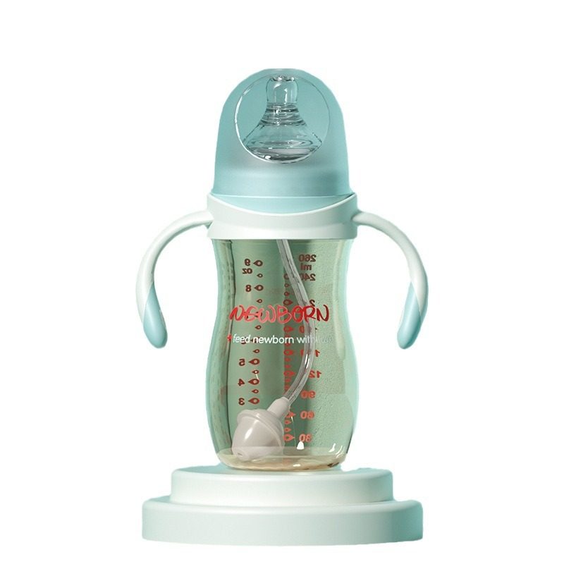 奶瓶婴儿ppsu耐摔新生儿大宝宝宽口径吸管防胀气鸭嘴水杯,淘宝优惠券,粉丝福利购,淘宝优惠卷
