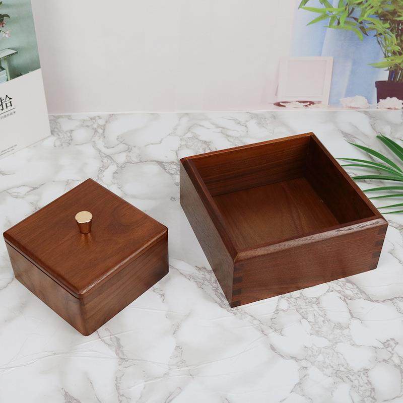黑胡桃木牙线牙签盒多功能便携实木棉签收纳盒家用创意印章收纳盒,淘宝优惠券,粉丝福利购,淘宝优惠卷