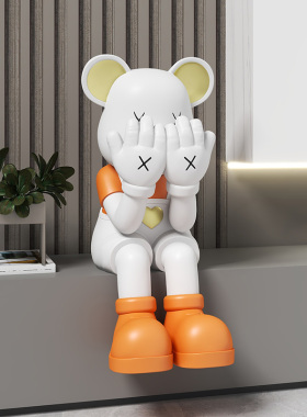 暴力熊坐姿摆件客厅橱窗大型落地装饰品店铺N门口可爱公仔乔迁礼