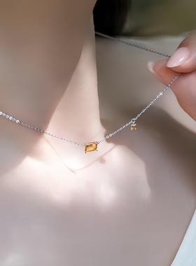 几何日光锁骨链小众设计
