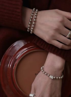 浮白手链女2025年新款小众精致高级感红色手饰