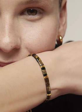 虎眼石手链小众高级感