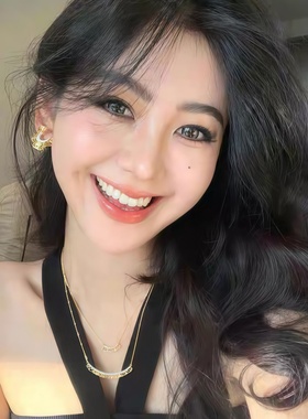 蕾丝裙边系列双色微笑项链