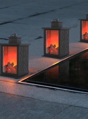 彷真电子火焰氛围灯乔迁之喜火炉进宅火盆搬家仪式用品入户摆件喜