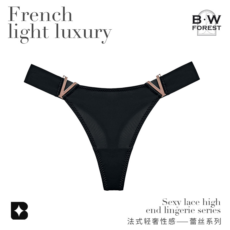 B·WFOREST性感内裤女生丁字裤2025V字运动提臀低腰高叉半包臀T裤,淘宝优惠券,粉丝福利购,淘宝优惠卷