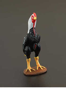 仿真斗鸡母鸡背小鸡加拿大鹅农场家禽鸡鸭鹅动物模型摆件