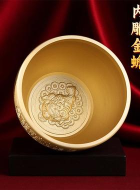 百福铜缸黄铜米缸摆件招财进宝聚宝盆聚财福家居客厅装饰品存钱罐