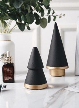 米诺北欧家居陶瓷摆件圣诞树金字塔现代简约圣诞装饰客厅卧室书房