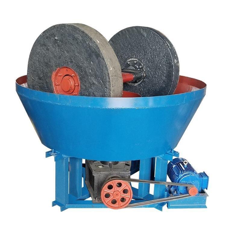 出口非洲重晶石矿物研磨湿碾机金矿双辊碾金机选矿设备生产厂家 - 图3