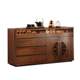 New Chinese-style solid wood sideboard wall integrated storage cabinet smart tea bar machine living room storage tea cabinet new style