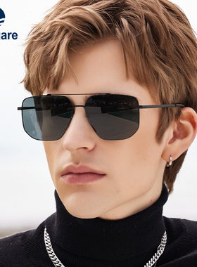 Navigare小帆船飞行员复古墨镜男蛤蟆镜偏光开车2025新款太阳眼镜