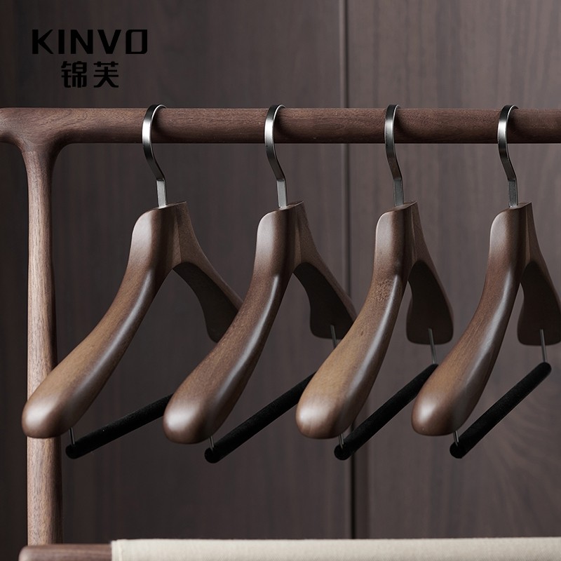 锦芙高端实木衣架挂大衣西服专用衣撑高档衣柜衣帽间复古木质衣挂,淘宝优惠券,粉丝福利购,淘宝优惠卷